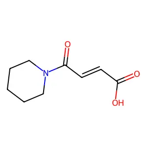 (E)-4-oxo-4-piperidin-1-ylbut-2-enoic acid structure
