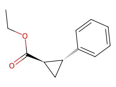 Ethyl trans-2-phenylcyclopropanecarboxylate structure