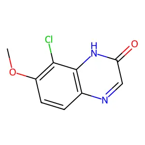 8-chloro-7-methoxy-1H-quinoxalin-2-one structure
