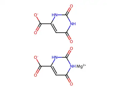 乳清酸镁 structure