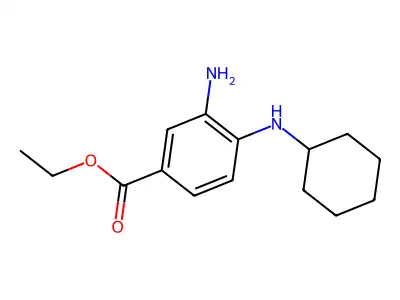 Ethyl 3-amino-4-(cyclohexylamino)benzoate structure
