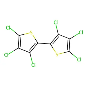 3,4,5,3',4',5'-Hexachloro-2,2'-bithiophene structure