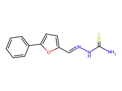 (2E)-2-[(5-phenylfuran-2-yl)methylidene]hydrazinecarbothioamide structure