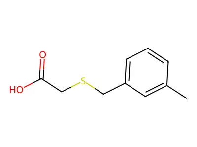 [(3-Methylbenzyl)sulfanyl]acetic acid structure