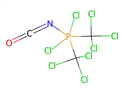 Phosphorane, dichloroisocyanatobis(trichloromethyl)- structure
