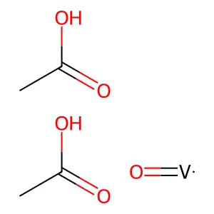 乙酸氧钒(IV) structure