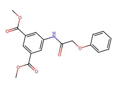Dimethyl 5-[(phenoxyacetyl)amino]isophthalate structure