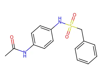 N-[4-(benzylsulfonylamino)phenyl]acetamide structure