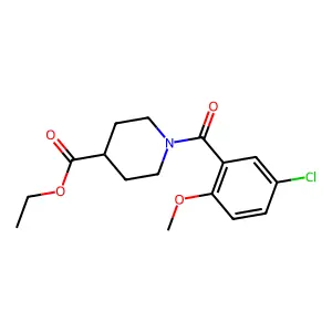 Ethyl 1-(5-chloro-2-methoxybenzoyl)piperidine-4-carboxylate structure
