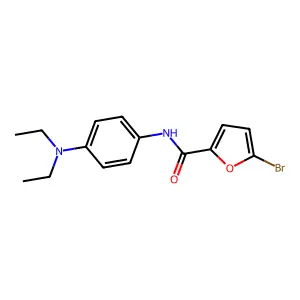 5-bromo-N-[4-(diethylamino)phenyl]furan-2-carboxamide structure