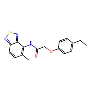 2-(4-ethylphenoxy)-N-(5-methyl-2,1,3-benzothiadiazol-4-yl)acetamide structure