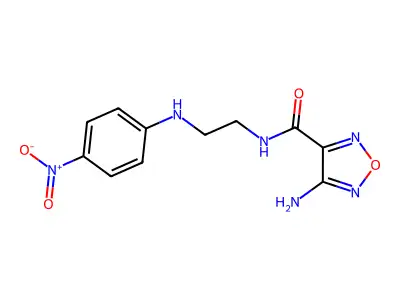 4-amino-N-[2-(4-nitroanilino)ethyl]-1,2,5-oxadiazole-3-carboxamide structure