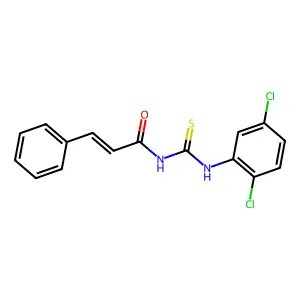 (E)-N-[(2,5-dichlorophenyl)carbamothioyl]-3-phenylprop-2-enamide structure