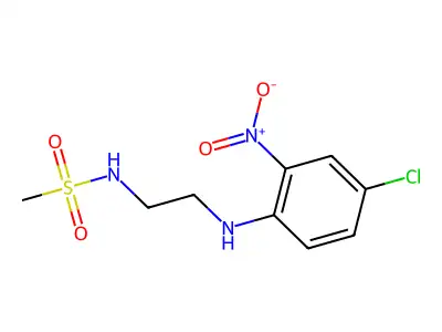 N-{2-[(4-chloro-2-nitrophenyl)amino]ethyl}methanesulfonamide structure