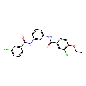3-chloro-N-[3-[(3-chlorobenzoyl)amino]phenyl]-4-ethoxybenzamide structure