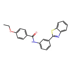 N-[3-(1,3-benzothiazol-2-yl)phenyl]-4-ethoxybenzamide structure