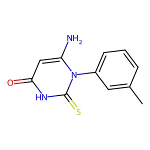 6-Amino-2-thioxo-1-(m-tolyl)-2,3-dihydropyrimidin-4(1H)-one structure