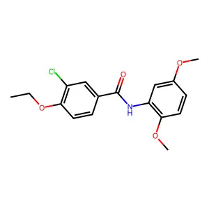 3-chloro-N-(2,5-dimethoxyphenyl)-4-ethoxybenzamide structure