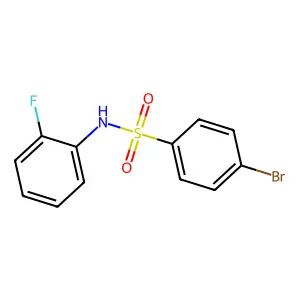 4-bromo-N-(2-fluorophenyl)benzenesulfonamide structure