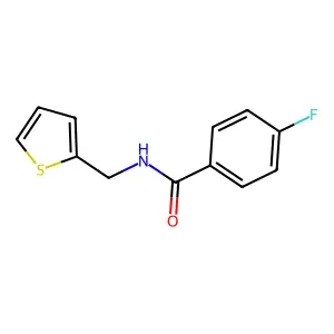 4-氟-N-(2-噻吩甲基)苯甲酰胺 structure