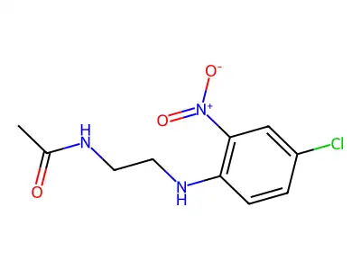 N-{2-[(4-chloro-2-nitrophenyl)amino]ethyl}acetamide structure