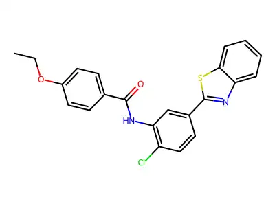 N-[5-(1,3-benzothiazol-2-yl)-2-chlorophenyl]-4-ethoxybenzamide structure