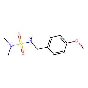 {[(4-Methoxyphenyl)methyl]sulfamoyl}dimethylamine structure