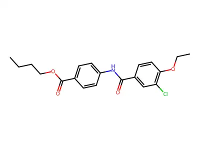 Butyl 4-{[(3-chloro-4-ethoxyphenyl)carbonyl]amino}benzoate structure