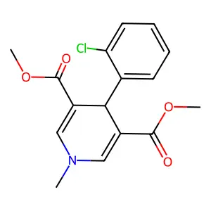 Dimethyl 4-(2-chlorophenyl)-1-methyl-1,4-dihydropyridine-3,5-dicarboxylate structure