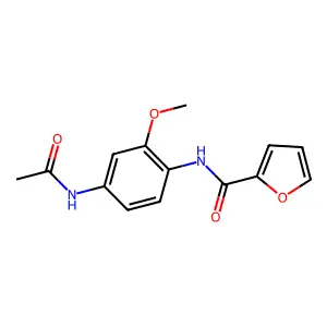 N-(4-acetamido-2-methoxyphenyl)furan-2-carboxamide structure