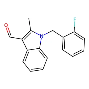 1-(2-Fluoro-benzyl)-2-methyl-1H-indole-3-carbaldehyde structure