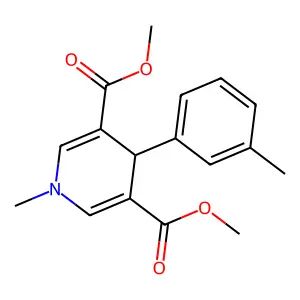 1-Methyl-4-m-tolyl-1,4-dihydro-pyridine-3,5-dicarboxylic acid dimethyl ester structure