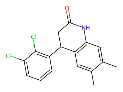 4-(2,3-dichlorophenyl)-6,7-dimethyl-3,4-dihydroquinolin-2(1H)-one structure