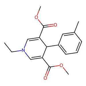 1-Ethyl-4-m-tolyl-1,4-dihydro-pyridine-3,5-dicarboxylic acid dimethyl ester structure