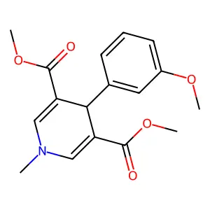 Dimethyl 4-(3-methoxyphenyl)-1-methyl-1,4-dihydropyridine-3,5-dicarboxylate structure