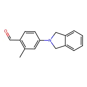 4-(1,3-dihydro-2H-isoindol-2-yl)-2-methylbenzaldehyde structure