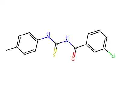 3-chloro-N-[(4-methylphenyl)carbamothioyl]benzamide structure