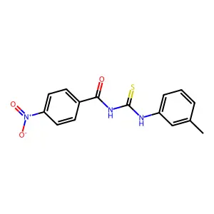 N-[(3-methylphenyl)carbamothioyl]-4-nitrobenzamide structure