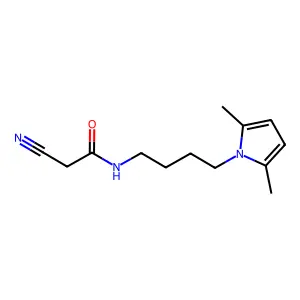 2-Cyano-N-[4-(2,5-dimethyl-1H-pyrrol-1-yl)butyl]acetamide structure