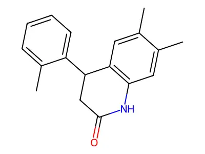 6,7-dimethyl-4-(2-methylphenyl)-3,4-dihydroquinolin-2(1H)-one structure