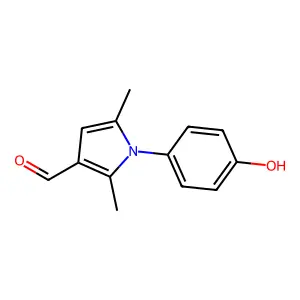 1-(4-Hydroxyphenyl)-2,5-dimethyl-1H-pyrrole-3-carbaldehyde structure