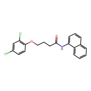 4-(2,4-dichlorophenoxy)-N-(naphthalen-1-yl)butanamide structure