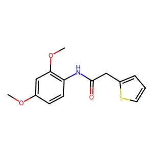 N-(2,4-dimethoxyphenyl)-2-thiophen-2-ylacetamide structure