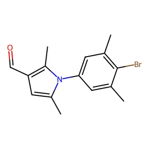 1-(4-Bromo-3,5-dimethylphenyl)-2,5-dimethyl-1H-pyrrole-3-carbaldehyde structure