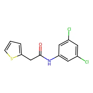 N-(3,5-dichlorophenyl)-2-(thiophen-2-yl)acetamide structure