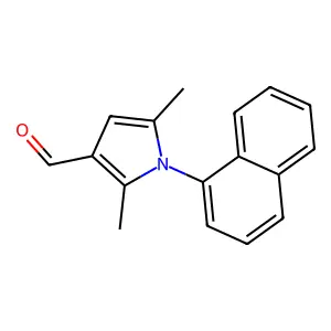 2,5-dimethyl-1-(naphthalen-1-yl)-1H-pyrrole-3-carbaldehyde structure