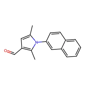 2,5-Dimethyl-1-(2-naphthyl)-1H-pyrrole-3-carbaldehyde structure