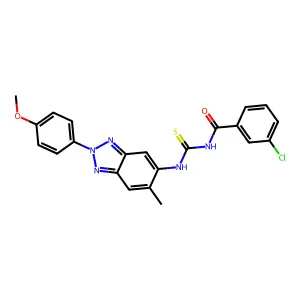 C22H18ClN5O2S structure