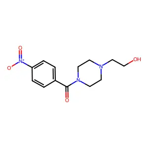 4-(2-Hydroxyethyl)piperazinyl 4-nitrophenyl ketone structure
