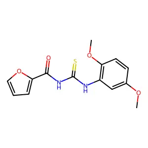 N-[(2,5-dimethoxyphenyl)carbamothioyl]furan-2-carboxamide structure
